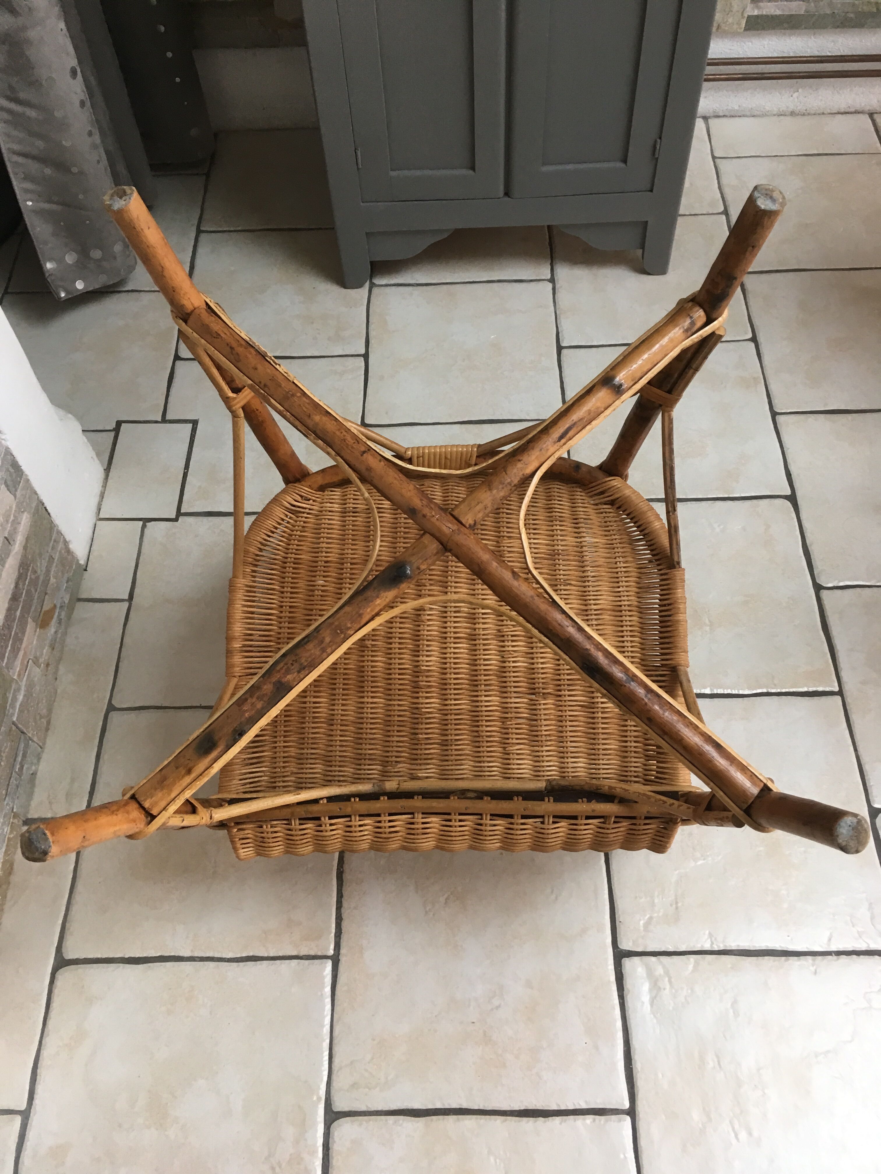 Wicker armchair