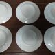Set of six flat plates in Badonviller ironstone earthenware, Am model