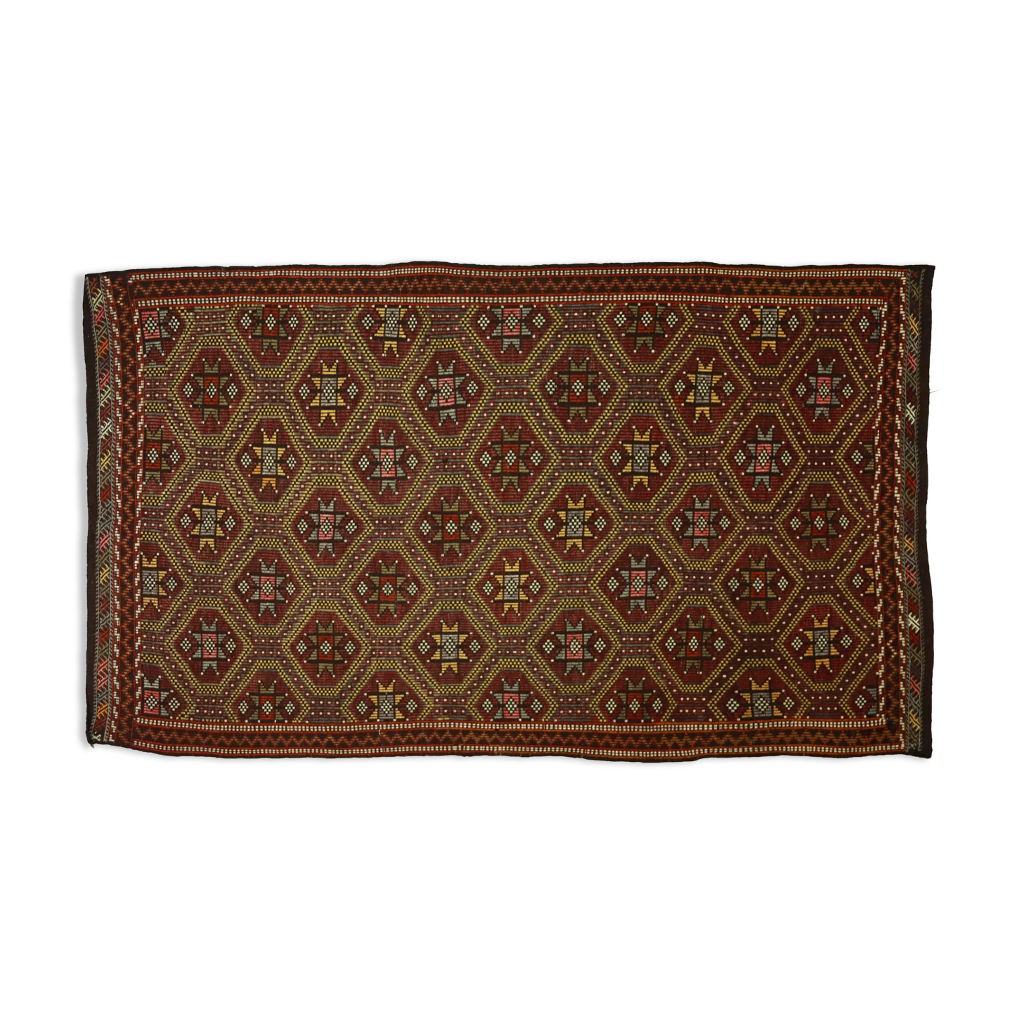 Anatolian handmade kilim rug 303 cm x 175 cm