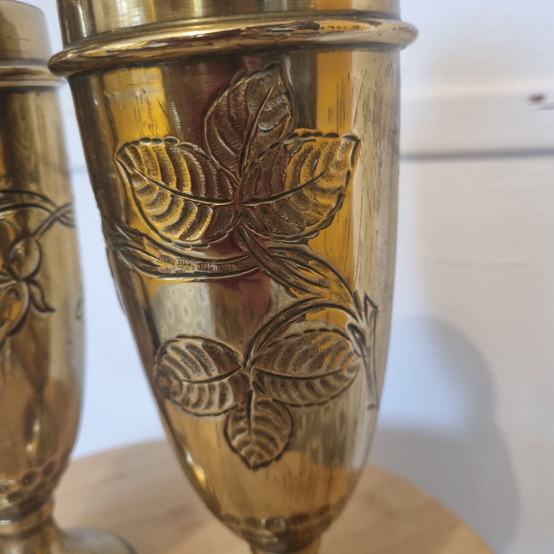 Paire de vases en cuivre début XXéme