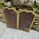 Vintage brass fireplace screen