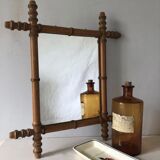 Bamboo style mirror