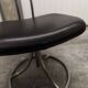 Pair of French Army telegraph operator's swivel chairs, new leather