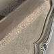 Plateau de service vintage en acier inoxydable Alfra Alessi de style baroque