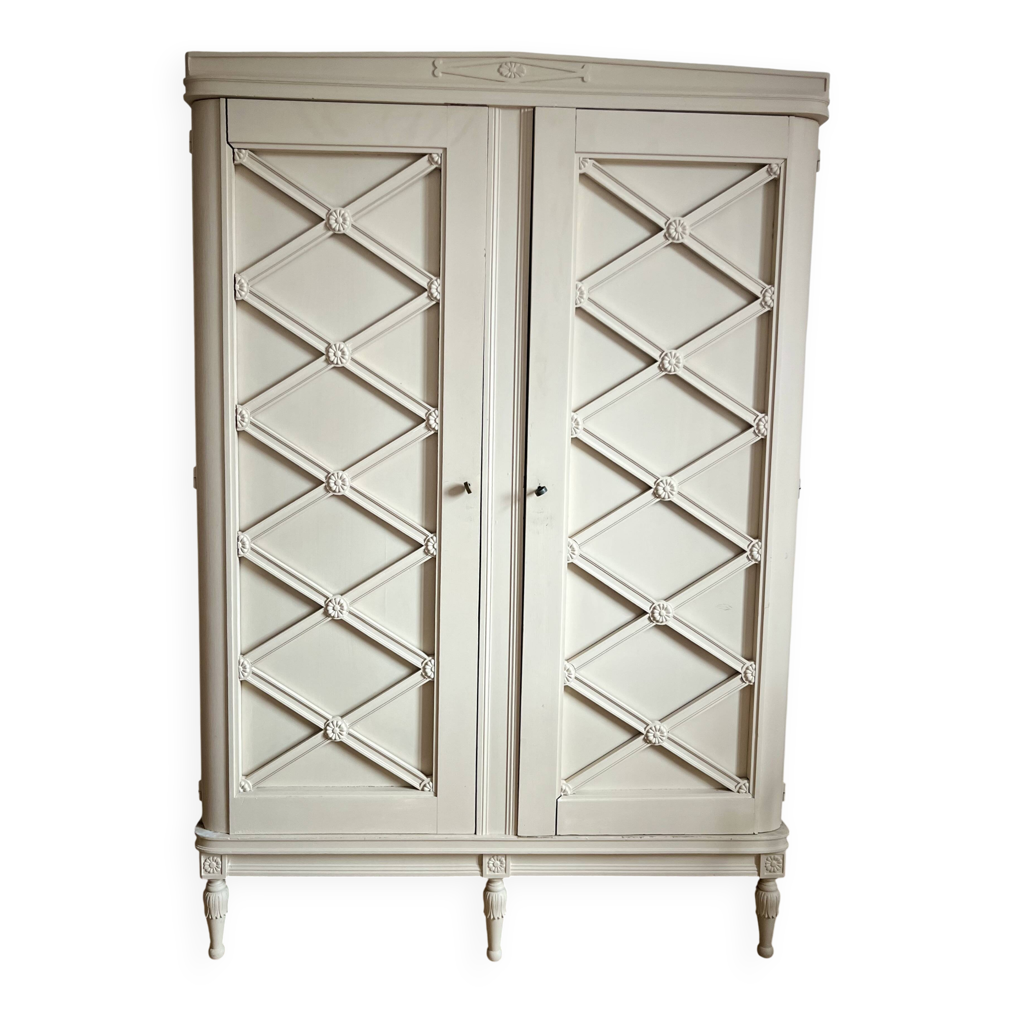 Carved wooden cabinet