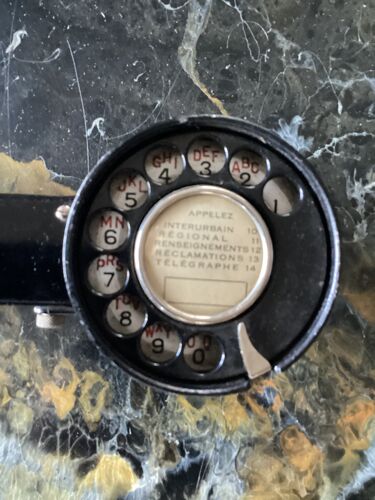 Téléphone combiné à cadran en bakelite