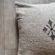 Light grey Moroccan cotton cushion
