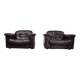 Pair of De Sede DS-101 leather lounge chairs