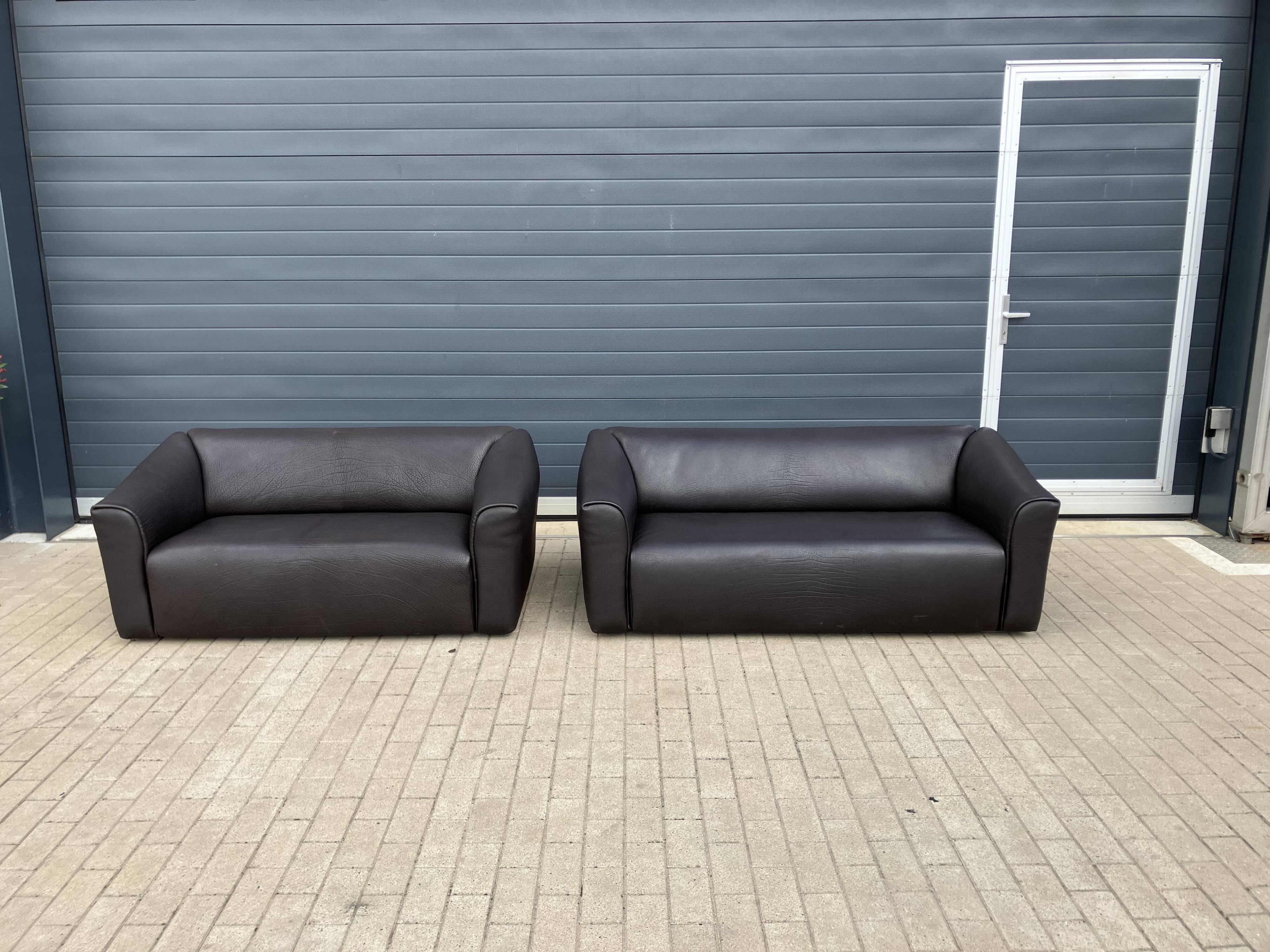 De Sede Ds47 3zit +2zit Buffel leather 5mm NECK color Cigarro