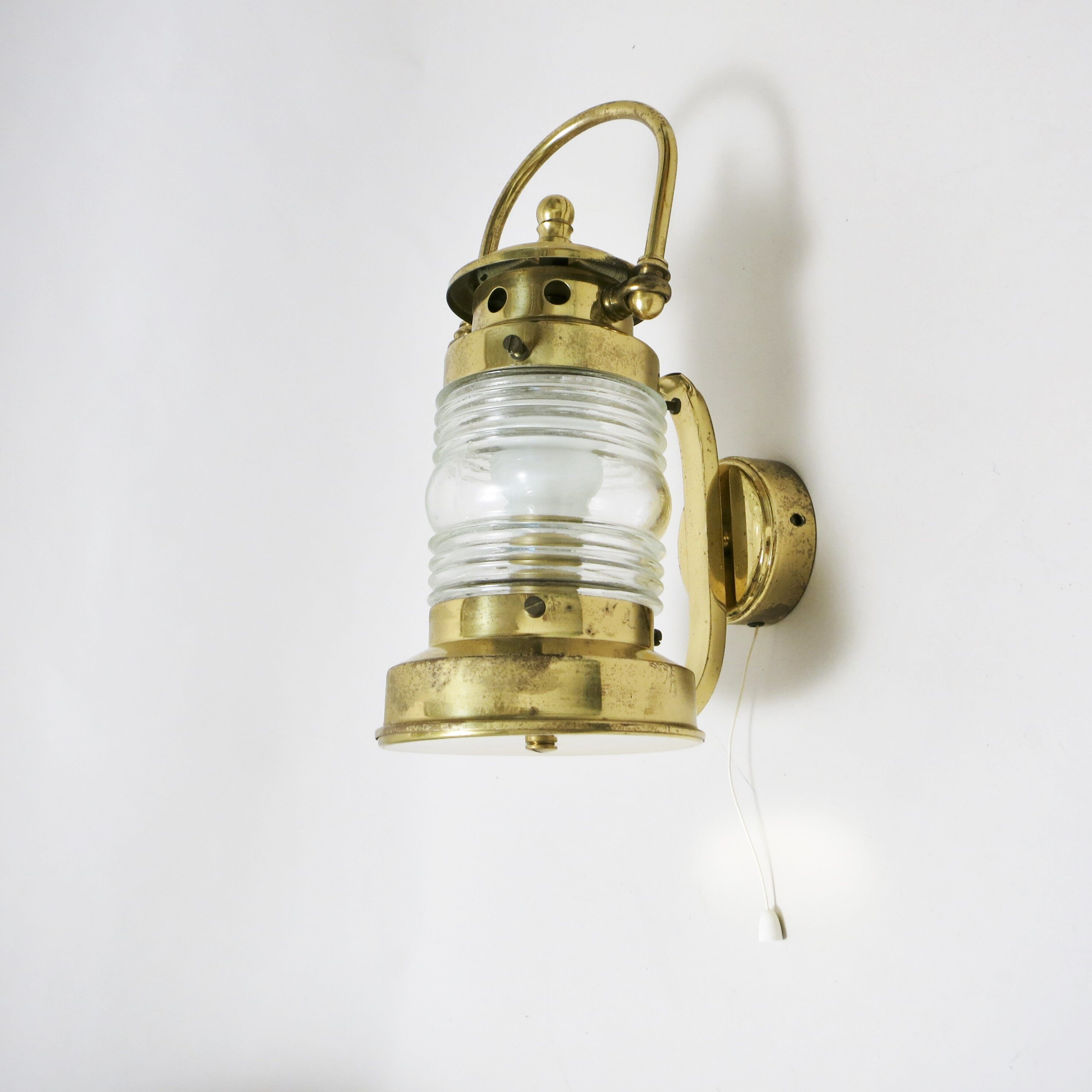 Applique boat Brass Lantern