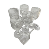 Set of 6 stemmed glasses