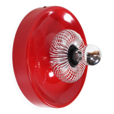 Large 1970s 'spring' space age wall light by Philipe Rougier