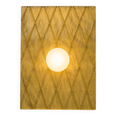 Applique céramique jaune doré