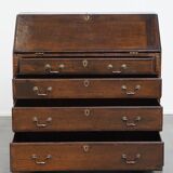 Antique English Oak Secretary / Chest of Drawers