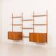 Hansen and Guldborg teak wall unit, HG furniture, 1960s