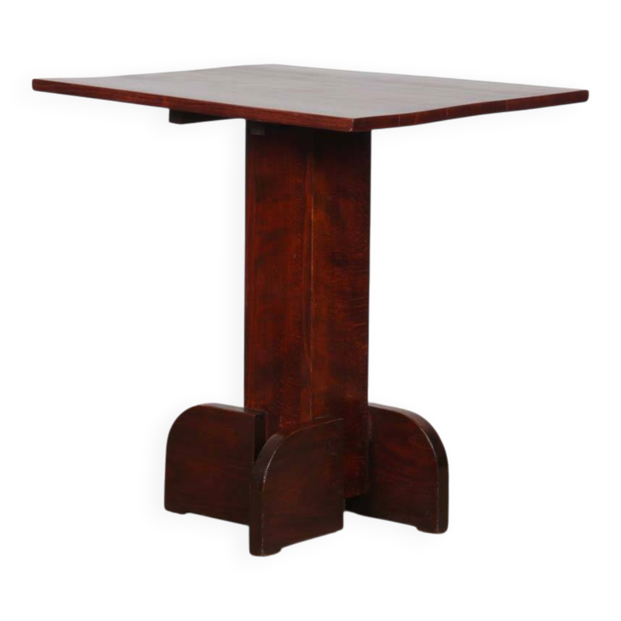 High wooden table, French craftsmanship from the 1940s.