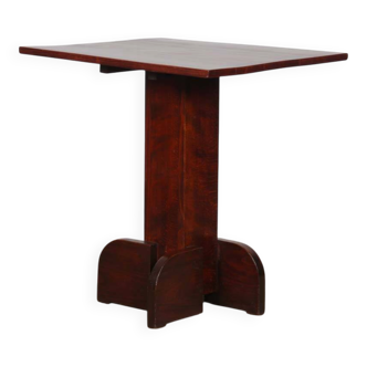 High wooden table, French craftsmanship from the 1940s.