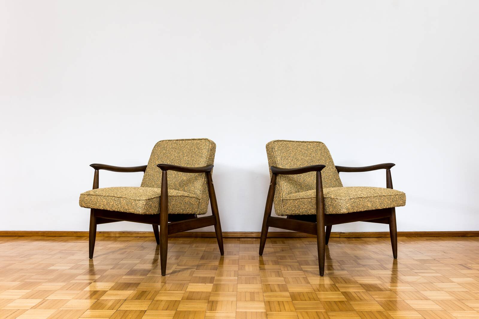 Fauteuils des années 50 GFM-87 par Juliusz Kędziorek, Pologne, années 1960, ensemble de 2