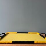 Black and yellow vintage serving tray