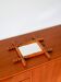 Bamboo effect wooden barber mirror 38 x 33 cm