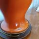 Limoges porcelain lamp by Mergey and Art Deco lampshade