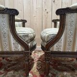 Pair of armchairs - Louis XVI style bergères
