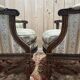 Paire de fauteuils - bergères de style Louis XVI