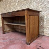 Pitch pine shop counter