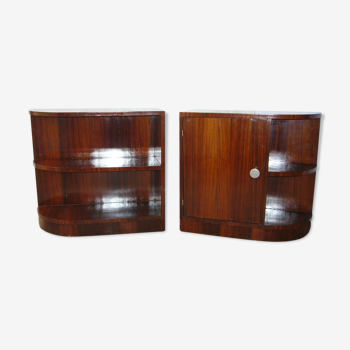 Paiir of art deco extra furniture, sofa ends