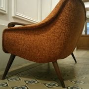 Sofa Orange organic Danish 50s/60s