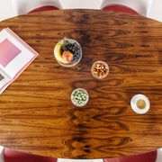 Oval dining table in rosewood by Maurice Burke for Arkana, England, 1960s