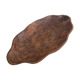 Flat wooden bowl