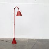 Mid-century leather floor lamp by Jacques Adnet for Valenti, Spain, 1960s.