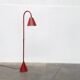 Mid-century leather floor lamp by Jacques Adnet for Valenti, Spain, 1960s.