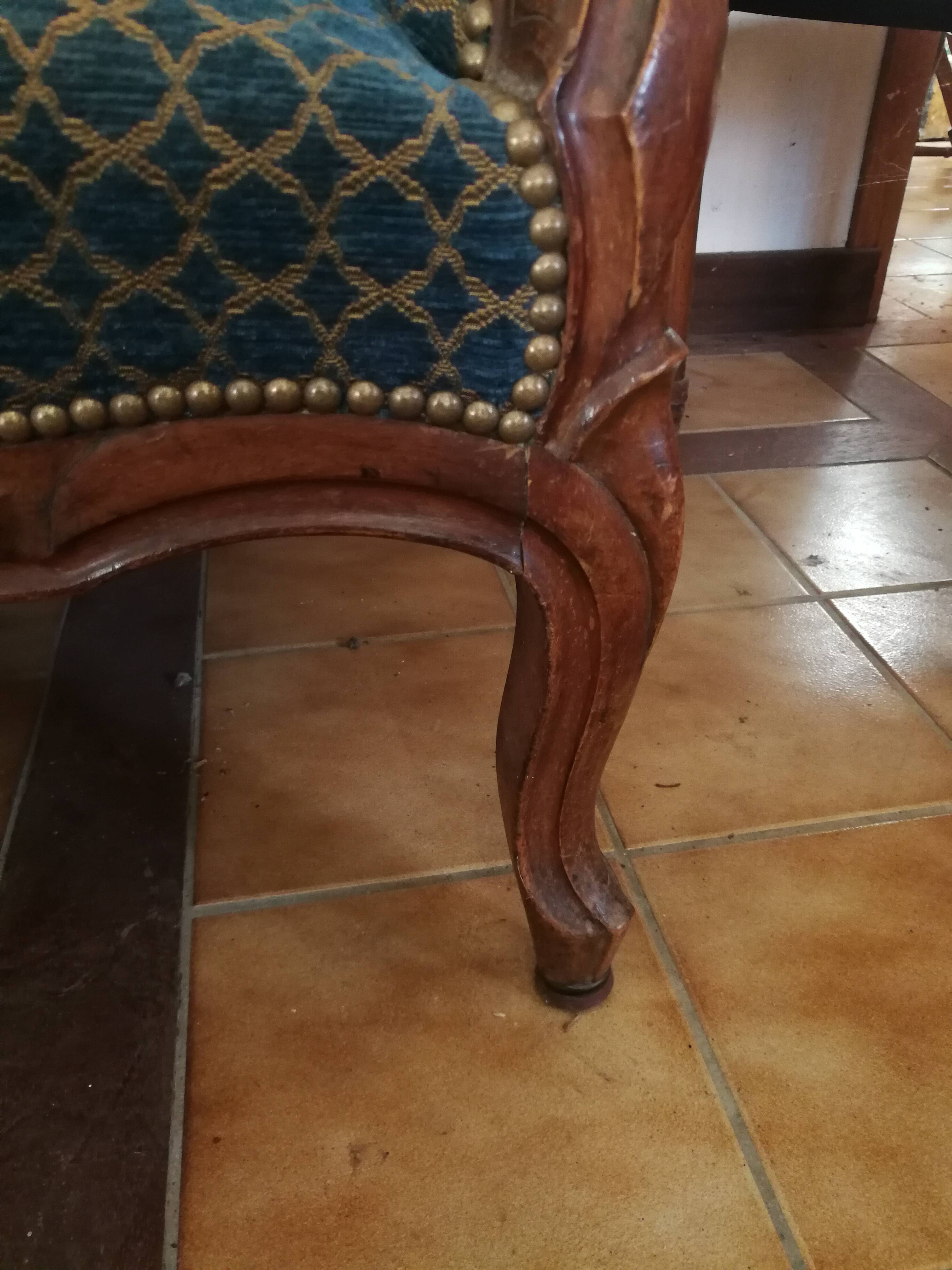 Banquette canapé vintage Louis Philippe