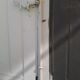 Curved shutters oak and fir H156xL245