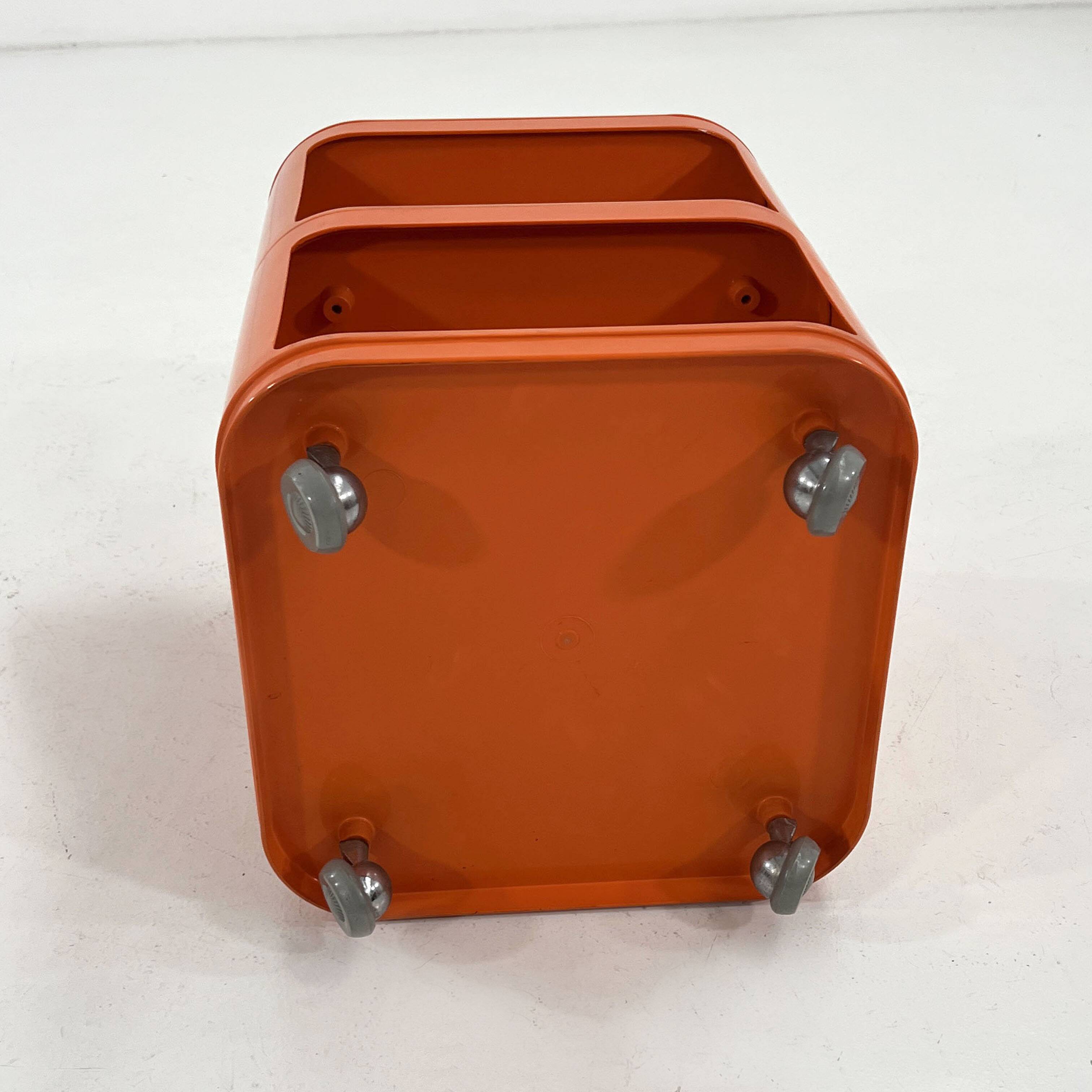 Componibili Cabinet Orange by Anna Castelli Ferrieri for Kartell, 1970
