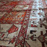 Kilim vintage fait main Sumak persan en soie artificielle 125cm x 183cm (19