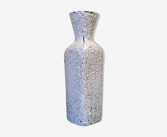 Vase à pans coupés en grès émaillé