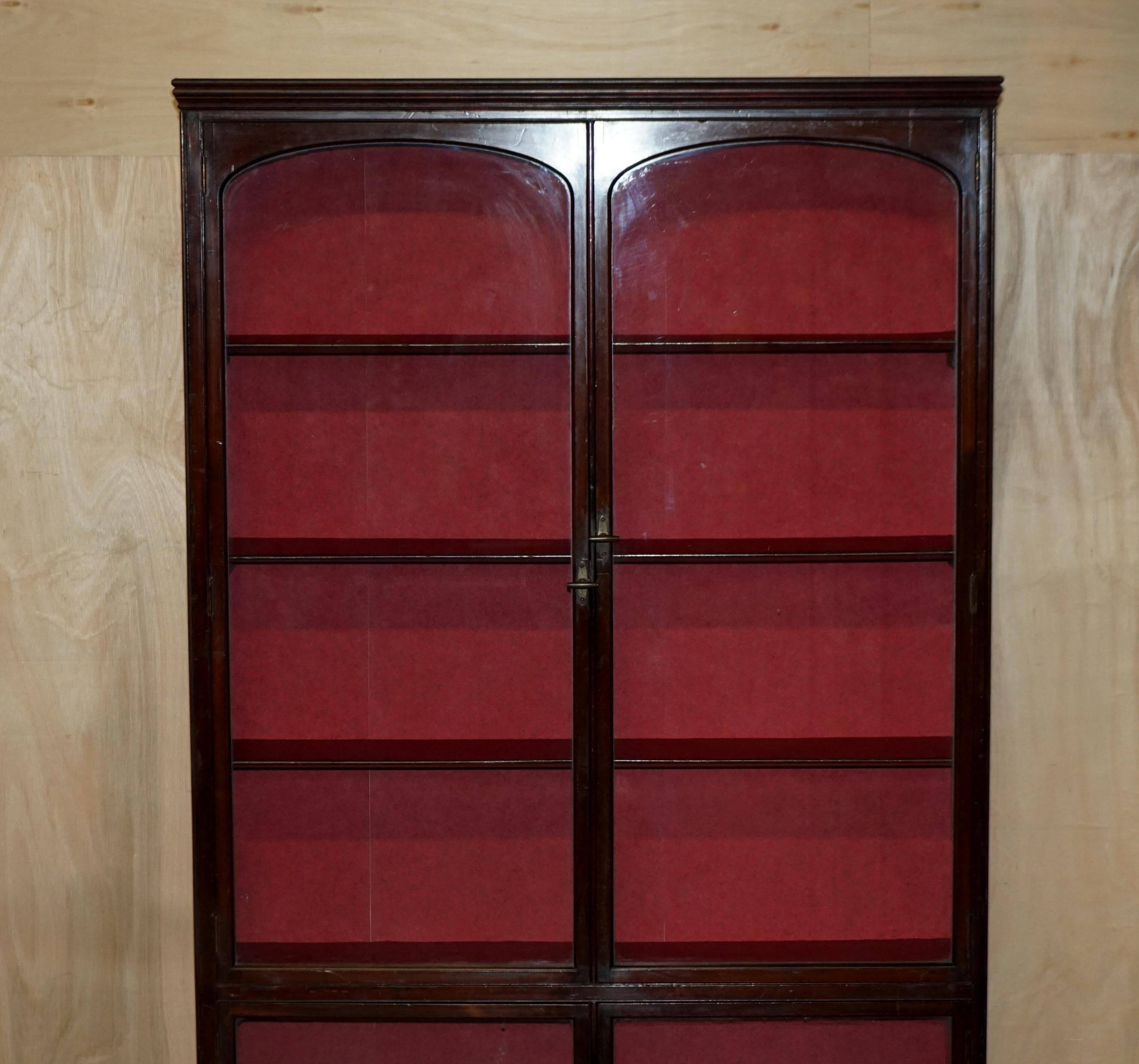 Large display cabinet in Victorian apothecary style.