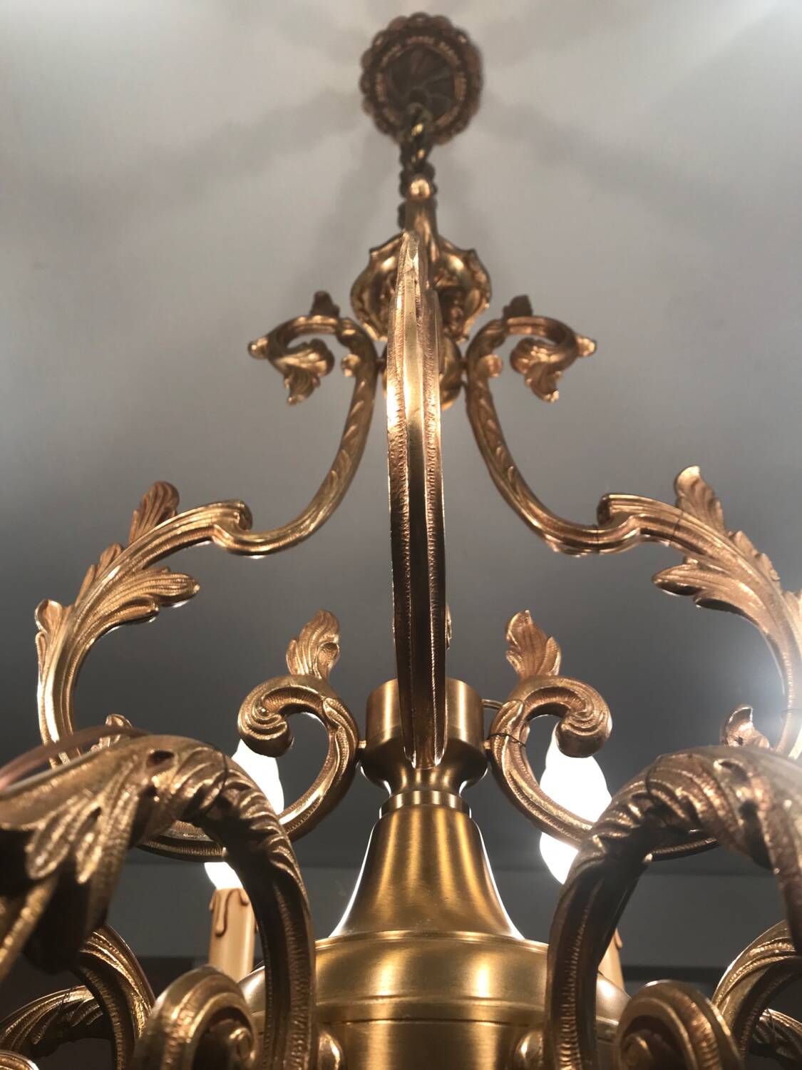 Lustre bronze 8 branches