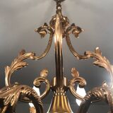 8-branch bronze chandelier
