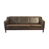 Leather sofa in brown leather from Denmark