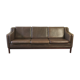 Leather sofa in brown leather from Denmark