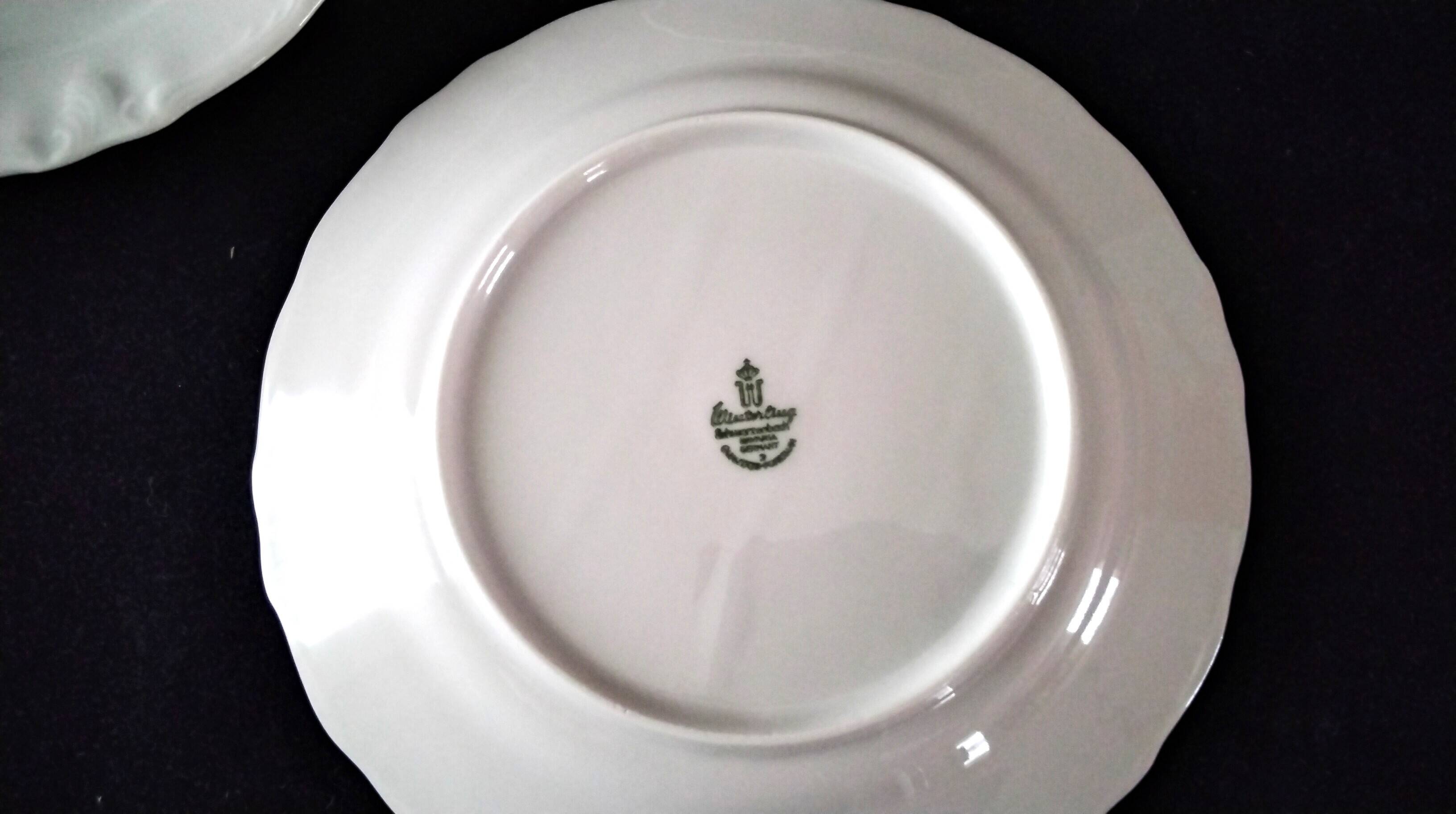 6 Bread plates in Bavarian porcelain by Winterling