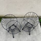 Paire de fauteuils Cees Braakman Combex Wire Pastoe
