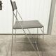 Set of 3 minimalist X line chairs by Niels Jorgen Haugesen.