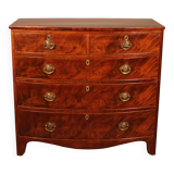 Bombé commode in mahogany from the early 19th century.