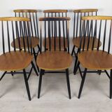 6 Scandinavian chairs