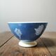 Old opaque blue sarreguemines bowl